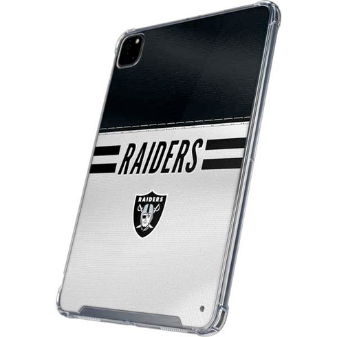 NFL Las Vegas Raiders White Striped iPad Cases