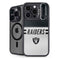 NFL Las Vegas Raiders White Striped iPhone 13 Pro Kickstand Case