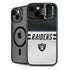 NFL Las Vegas Raiders White Striped iPhone 14 Plus Kickstand Case