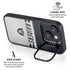 NFL Las Vegas Raiders White Striped iPhone 14 Plus Kickstand Case
