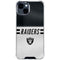 NFL Las Vegas Raiders White Striped iPhone 15 Clear Case