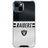 NFL Las Vegas Raiders White Striped iPhone 15 Clear Case