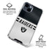 NFL Las Vegas Raiders White Striped iPhone 15 Clear Case