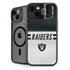 NFL Las Vegas Raiders White Striped iPhone 15 Kickstand Case