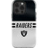 NFL Las Vegas Raiders White Striped iPhone 15 Pro Impact Case