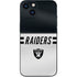 NFL Las Vegas Raiders White Striped iPhone 15 Skin