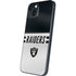 NFL Las Vegas Raiders White Striped iPhone 15 Skin