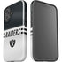 NFL Las Vegas Raiders White Striped iPhone 16 Impact Case