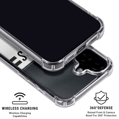 NFL Las Vegas Raiders White Striped iPhone 16 MagSafe Case