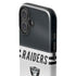 NFL Las Vegas Raiders White Striped iPhone 16 Plus Impact Case