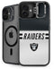 NFL Las Vegas Raiders White Striped iPhone 16 Plus Kickstand Case