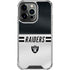 NFL Las Vegas Raiders White Striped iPhone 16 Pro Clear Case