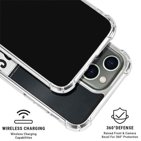 NFL Las Vegas Raiders White Striped iPhone 16 Pro Clear Case