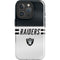 NFL Las Vegas Raiders White Striped iPhone 16 Pro Impact Case