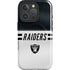 NFL Las Vegas Raiders White Striped iPhone 16 Pro Magsafe Impact Case