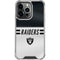 NFL Las Vegas Raiders White Striped iPhone 16 Pro Max Clear Case