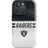 NFL Las Vegas Raiders White Striped iPhone 16 Pro Max Impact Case