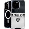NFL Las Vegas Raiders White Striped iPhone 16 Pro Max MagSafe Case