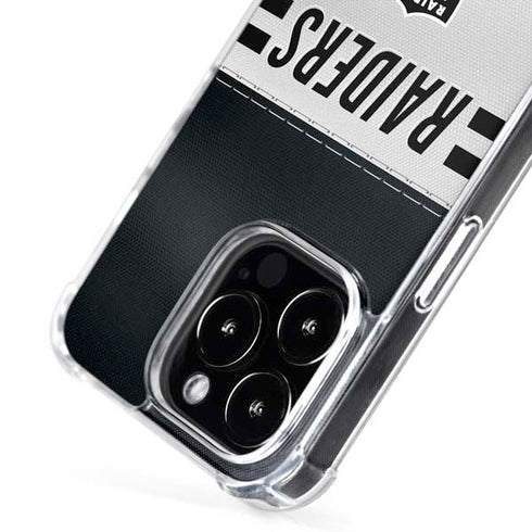 NFL Las Vegas Raiders White Striped iPhone 16 Pro Max MagSafe Case