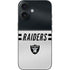 NFL Las Vegas Raiders White Striped iPhone 16 Skin