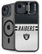 NFL Las Vegas Raiders White Striped iPhone 16e Kickstand Case
