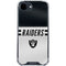 NFL Las Vegas Raiders White Striped iPhone 16e Clear Case