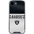 NFL Las Vegas Raiders White Striped iPhone 16e Clear Case