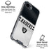 NFL Las Vegas Raiders White Striped iPhone 16e Clear Case