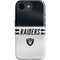 NFL Las Vegas Raiders White Striped iPhone 16e Impact Case
