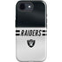 NFL Las Vegas Raiders White Striped iPhone 16e Impact Case
