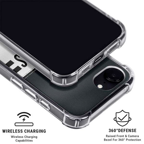 NFL Las Vegas Raiders White Striped iPhone 16e MagSafe Case