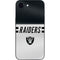 NFL Las Vegas Raiders White Striped iPhone 16e Skin