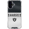 NFL Las Vegas Raiders White Striped iPhone 17 Clear Case