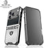 NFL Las Vegas Raiders White Striped iPhone 18 Pro Clear Case