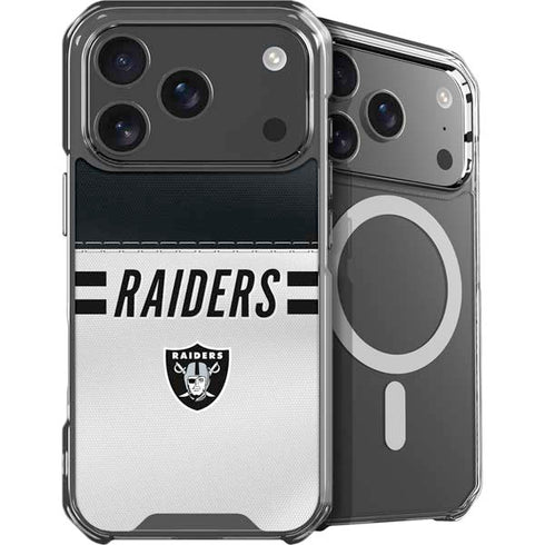 NFL Las Vegas Raiders White Striped iPhone 18 Pro MagSafe Case