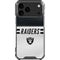 NFL Las Vegas Raiders White Striped iPhone 18 Pro Max Clear Case