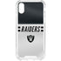 NFL Las Vegas Raiders White Striped iPhone XS Clear Case