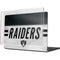 NFL Las Vegas Raiders White Striped MacBook Pro 14in (2021-24) Case plus Skin