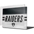 NFL Las Vegas Raiders White Striped MacBook Pro 14in (2021-24) Case plus Skin