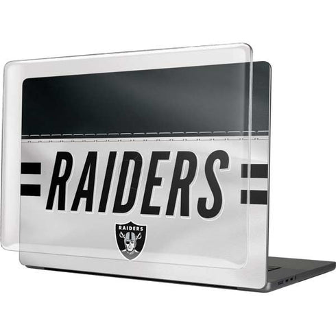 NFL Las Vegas Raiders White Striped MacBook Cases