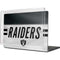 NFL Las Vegas Raiders White Striped MacBook Cases