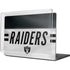 NFL Las Vegas Raiders White Striped MacBook Cases