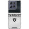 NFL Las Vegas Raiders White Striped Moto G 5G (2025) Clear Case
