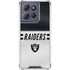 NFL Las Vegas Raiders White Striped Moto G 5G (2025) Clear Case