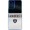 NFL Las Vegas Raiders White Striped Moto G Play 4G (2024) Skin