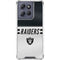NFL Las Vegas Raiders White Striped Moto G Play 5G (2025) Clear Case