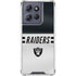 NFL Las Vegas Raiders White Striped Moto G Play 5G (2025) Clear Case