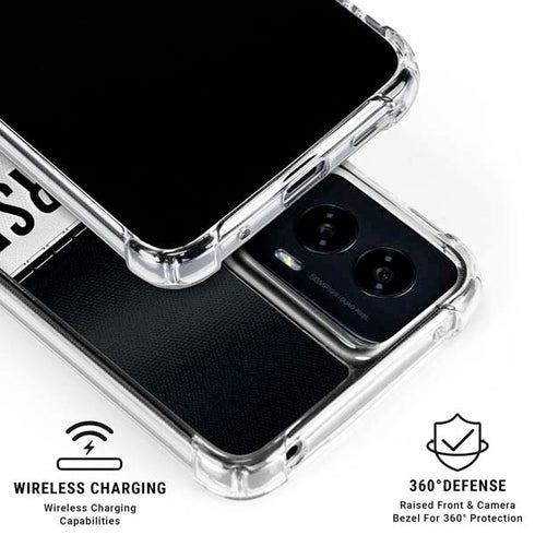 NFL Las Vegas Raiders White Striped Moto G Power 5G (2024) Clear Case