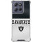 NFL Las Vegas Raiders White Striped Moto G Power 5G (2025) Clear Case
