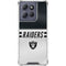 NFL Las Vegas Raiders White Striped Moto G Stylus 5G (2025) Clear Case